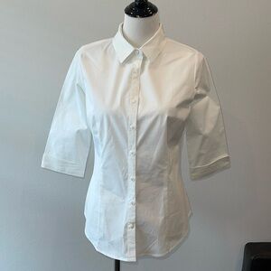 3/4 sleeve button down shirt